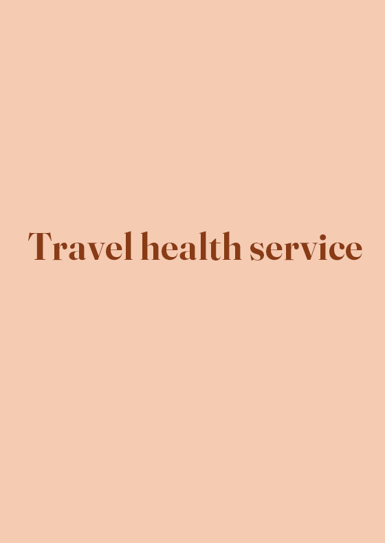 Travel health service- English